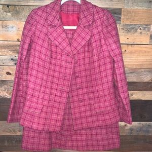 Pink Vintage Blazer & Skirt